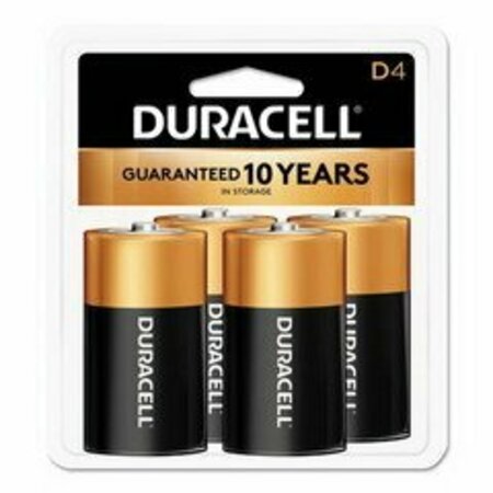 SWE-TECH 3C Duracell CopperTop Alkaline Batteries, D, MN1300R4Z, 4PK FWT9082-04004